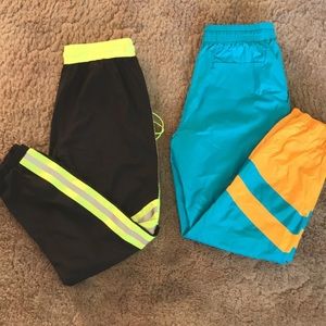 2 Forever 21 windbreaker joggers